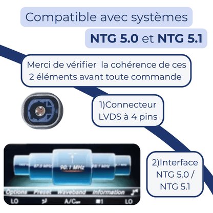 Systèmes multimédias compatibles NTG 5.0 et NTG 5.1